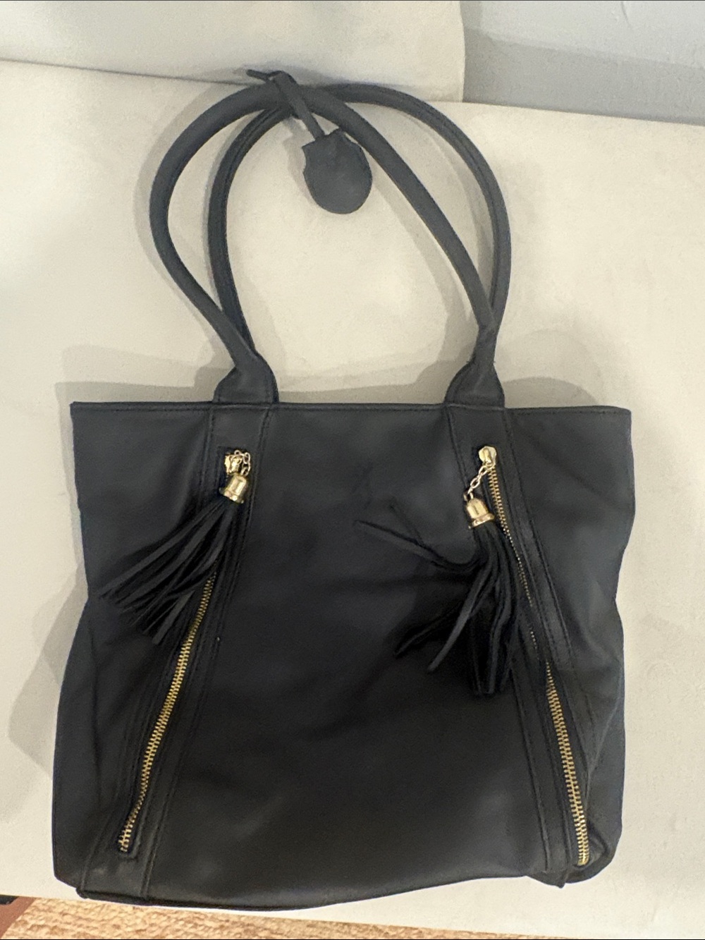 Browning Black locking firearmTote with Gold Zipper Tassel Accents